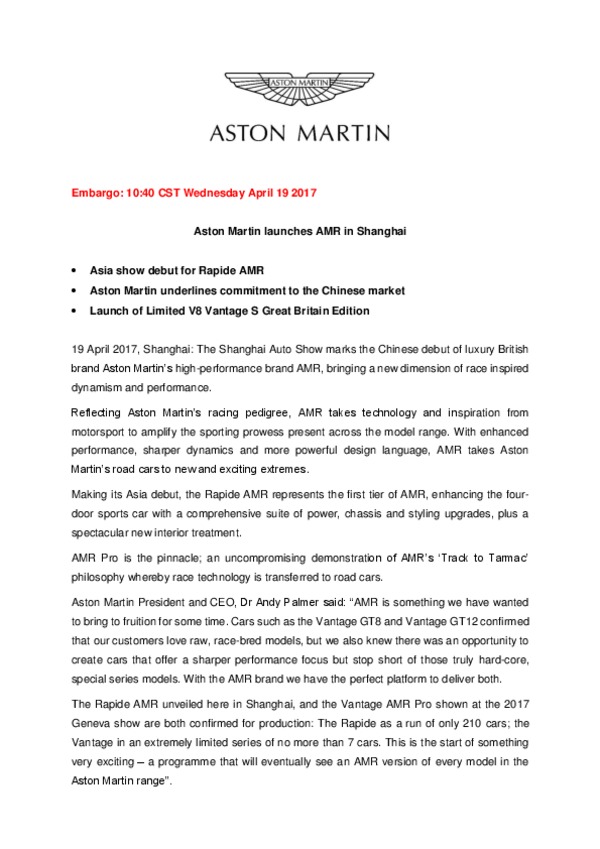 Aston Martin launches AMR in Shanghai.pdf