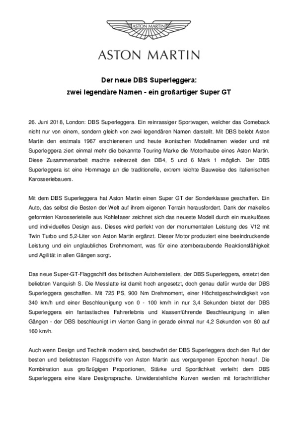 Der neue DBS Superleggera - zwei legendare Namen - ein groSsartiger Super GT-pdf