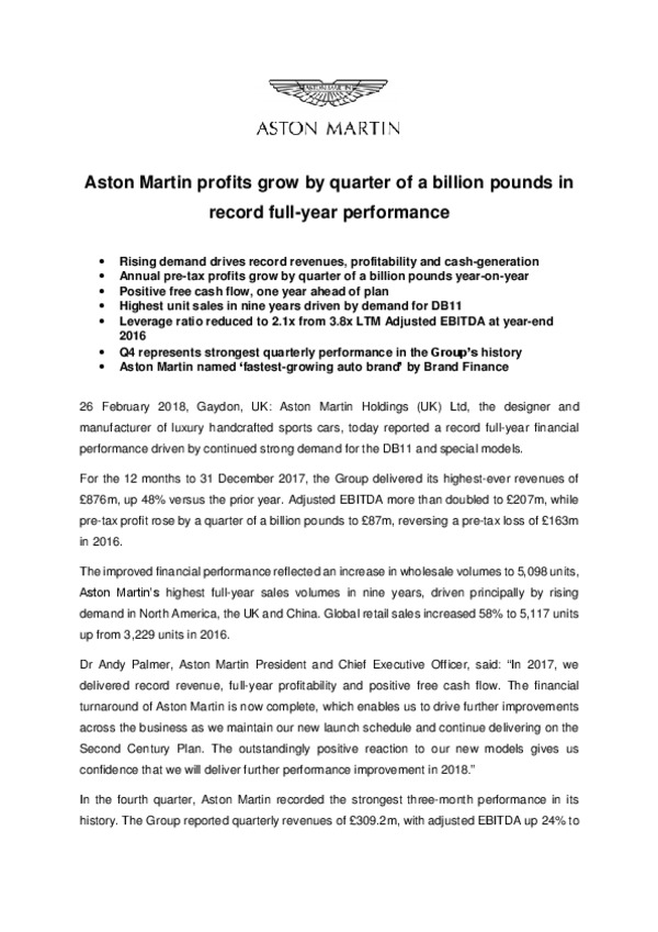 Aston Martin profits grow by quarter of a billion pounds in record full-year performance-pdf